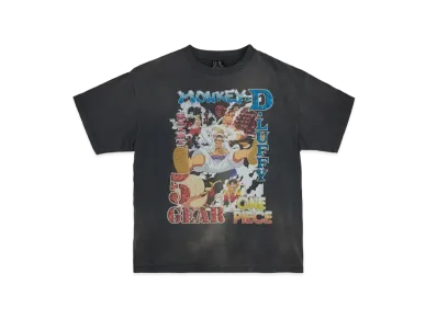 SAINT Mxxxxxx x ONE PIECE OP_SS T-Shirt/Luffy "Black"
