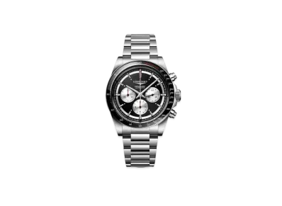 Longines Conquest 2023 42.00mm "Black Circular/Stainless Steel/Ceramic" L3.835.4.52.6