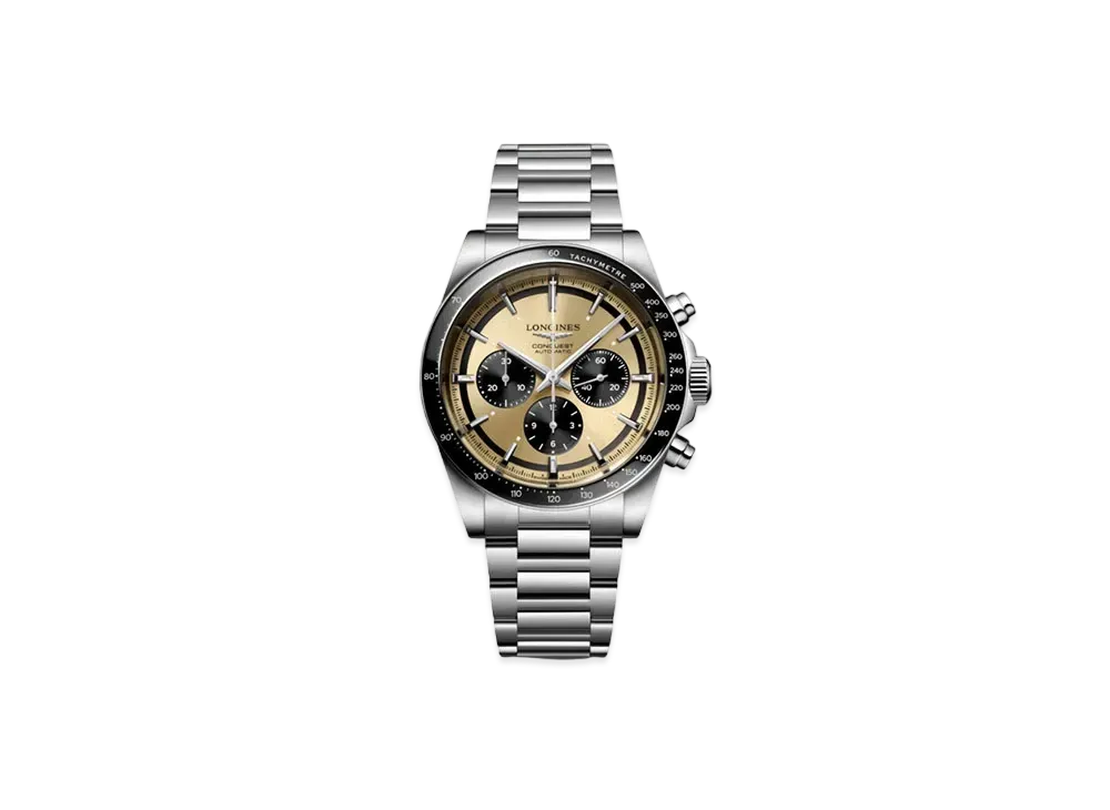 Longines Conquest 2023 42.00mm "Sun Ray Brown/Stainless Steel/Ceramic" L3.835.4.32.6