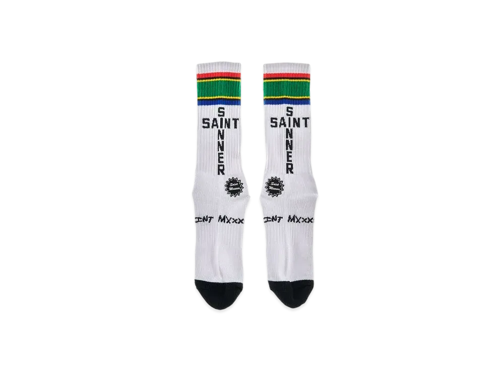 SAINT Mxxxxxx Socks/South Africa "White"