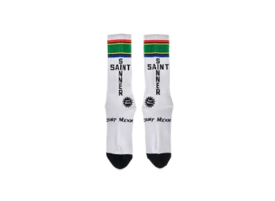 SAINT Mxxxxxx Socks/South Africa "White"