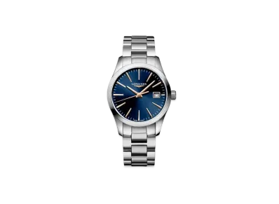 Longines Conquest Classic 34.00mm "Blue/Stainless Steel" L2.386.4.92.6