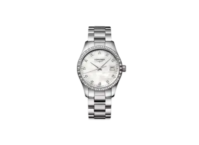 Longines Conquest Classic 34.00mm "White Mother-of-Pearl/Stainless Steel" L2.386.0.87.6