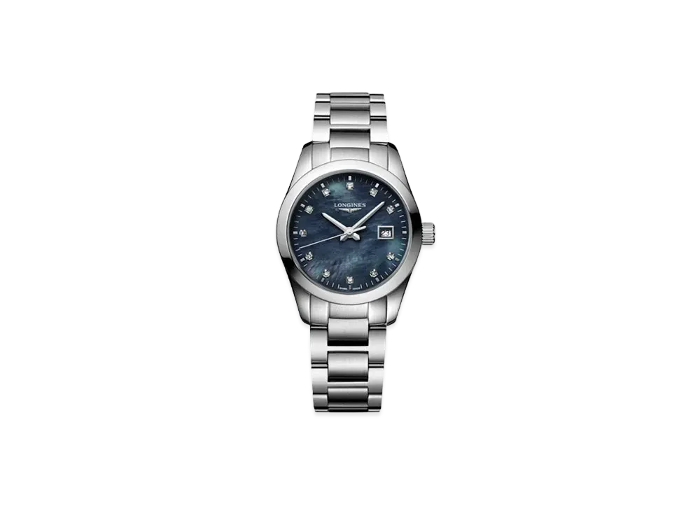 Longines Conquest Classic 29.50mm "Black Mother-of-Pearl/Stainless Steel" L2.286.4.88.6