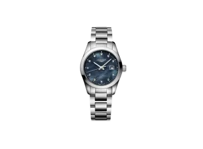 Longines Conquest Classic 29.50mm "Black Mother-of-Pearl/Stainless Steel" L2.286.4.88.6