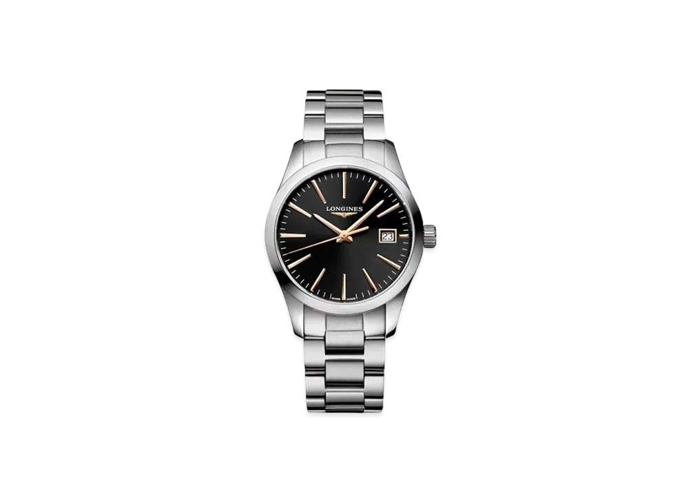 Longines Conquest Classic 34.00mm "Black/Stainless Steel" L2.386.4.52.6