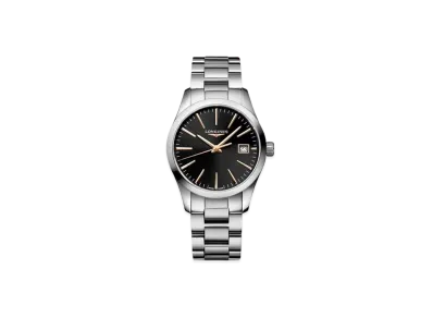 Longines Conquest Classic 34.00mm "Black/Stainless Steel" L2.386.4.52.6