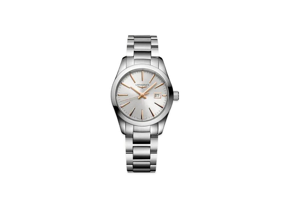 Longines Conquest Classic 29.50mm "Silver Sun Ray/Stainless Steel" L2.286.4.72.6