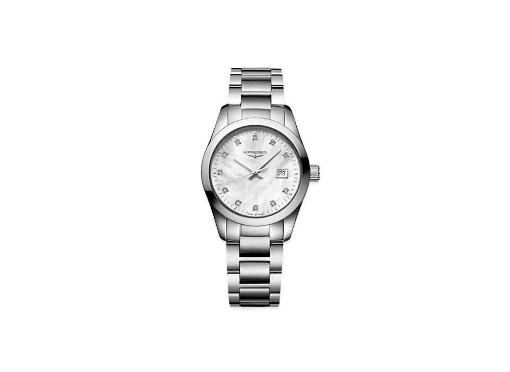 Longines Conquest Classic 29.50mm "White Mother-of-Pearl/Stainless Steel" L2.286.4.87.6