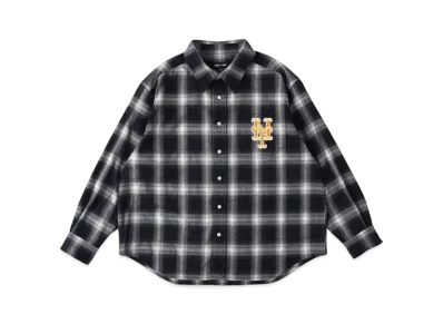 WIND AND SEA x MLB Check Shirt "Mets"