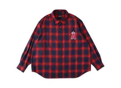 WIND AND SEA x MLB Check Shirt "Angels"