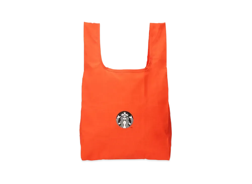 BEAMS x STARBUCKS Pocketable Eco Bag "Orange"