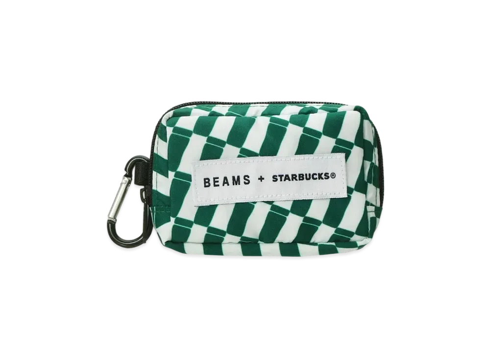 BEAMS x STARBUCKS Mini Pouch "Checker"