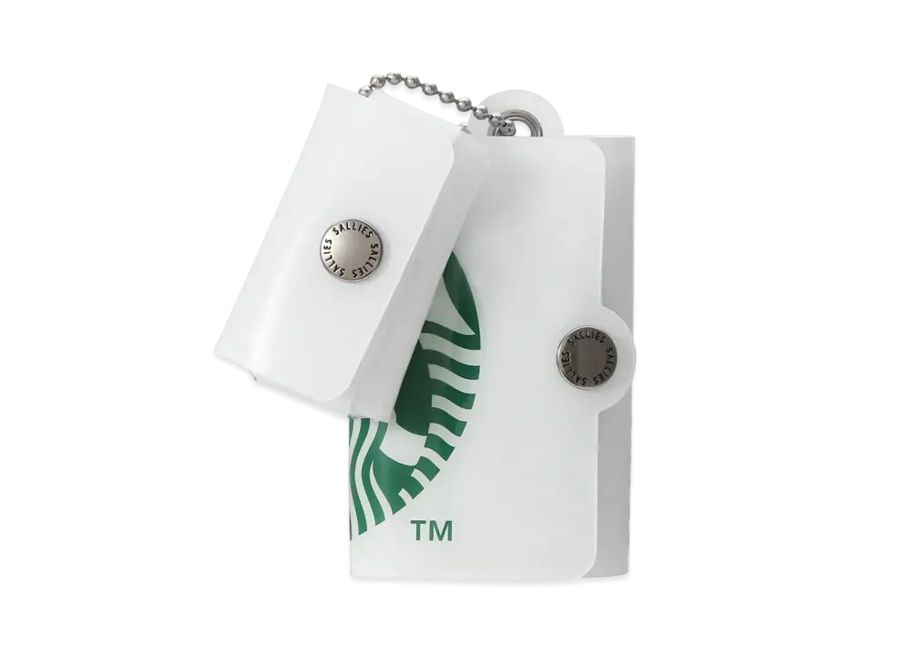 BEAMS x STARBUCKS Sallies Pocket Pal Minimal Wallet "White"