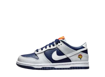Nike GS Dunk Low "Photon Dust/Midnight Navy"