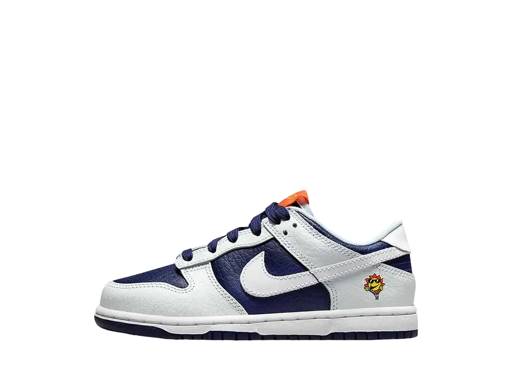 ナイキ PS ダンク ロー "フォトンダスト/ミッドナイトネイビー"(キッズ)