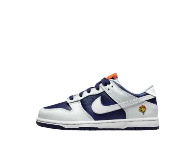 ナイキ PS ダンク ロー "フォトンダスト/ミッドナイトネイビー"(キッズ)