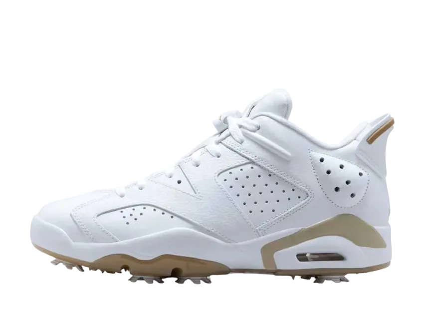 ナイキ エアジョーダン6 ロー ゴルフ "ホワイト/カーキ"