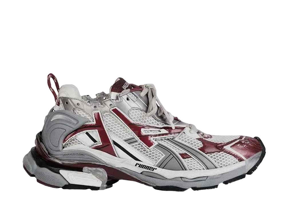 BALENCIAGA Runner "White/Dark Red"