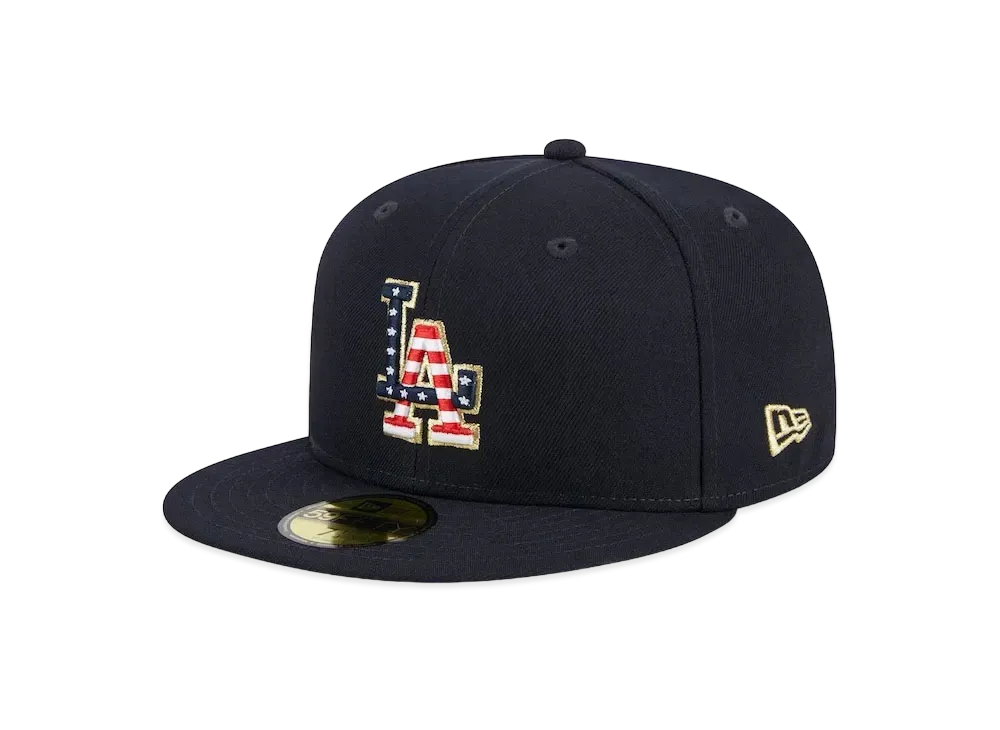 NEW ERA 5950 MLB July4 23 NVY JP Los Angeles Dodgers "Navy"