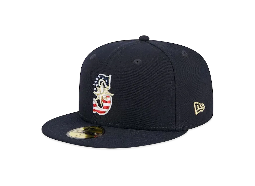 NEW ERA 5950 MLB July4 23 NVY JP Seattle Mariners "Navy"