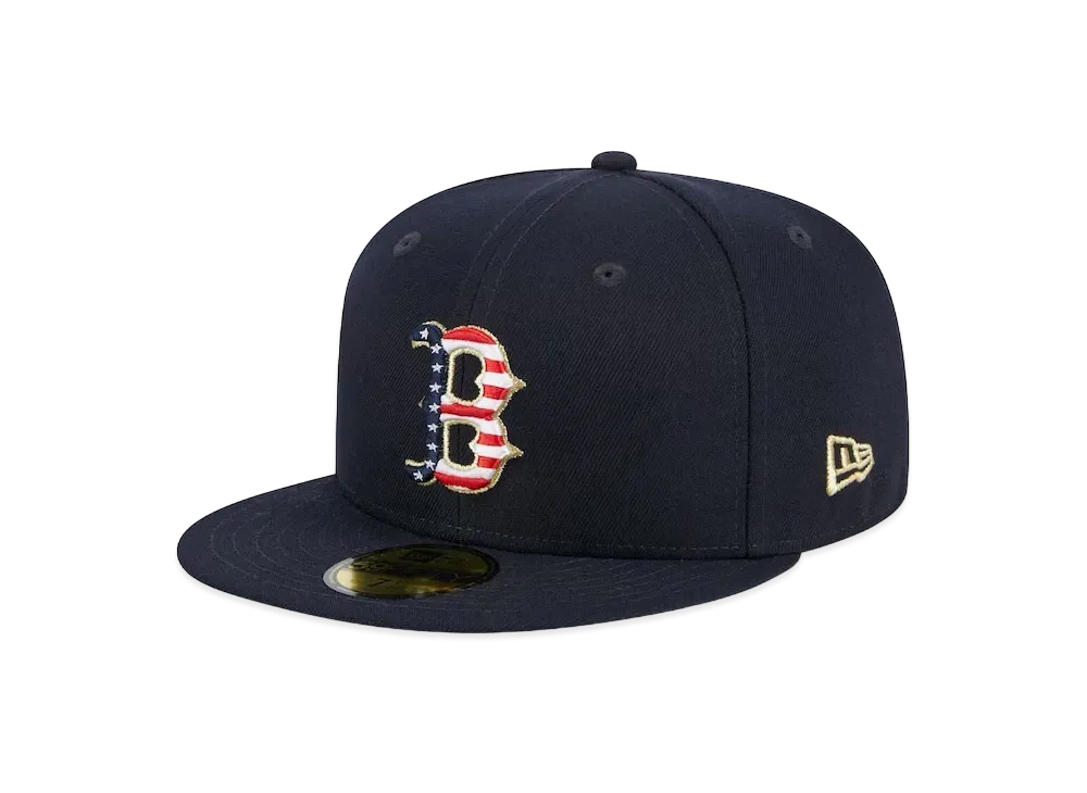 NEW ERA 5950 MLB July4 23 NVY JP Boston Red Sox "Navy"