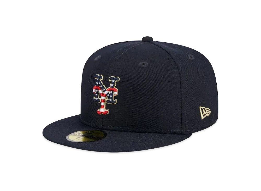 NEW ERA 5950 MLB July4 23 NVY JP New York Mets "Navy"