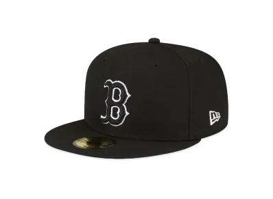 NEW ERA 5950 SIDEPATCHBW 12837 BOSRED W07 BLK JP "Black"