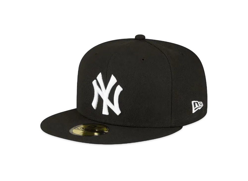 NEW ERA 5950 SIDEPATCHBW 12837 NEYYAN W00 BLK JP "Black"