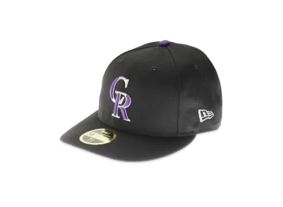 NEW ERA Rockies Authentic Low Profile Cap Game "Black"