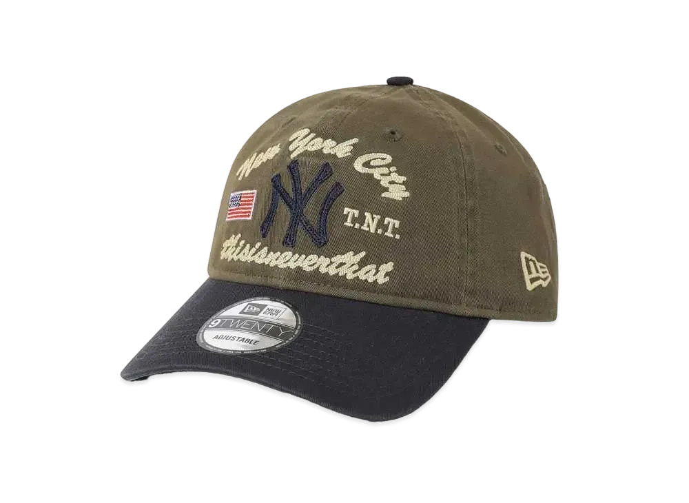 NEW ERA x thisisneverthat x MLB Classic 9Twenty Adjustable Cap #1 "Moss Stone"