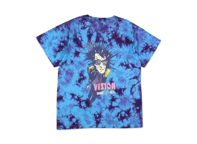 WIND AND SEA x VISION Tiedye S/S Tee "Blue"