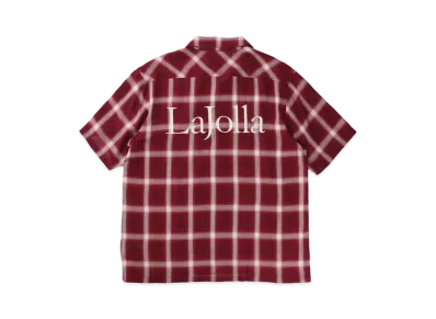 WIND AND SEA La Jolla_WDS Ombre Plaid Open Collar S/S Shirt "Red"