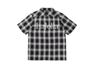 WIND AND SEA La Jolla_WDS Ombre Plaid Open Collar S/S Shirt "Black"