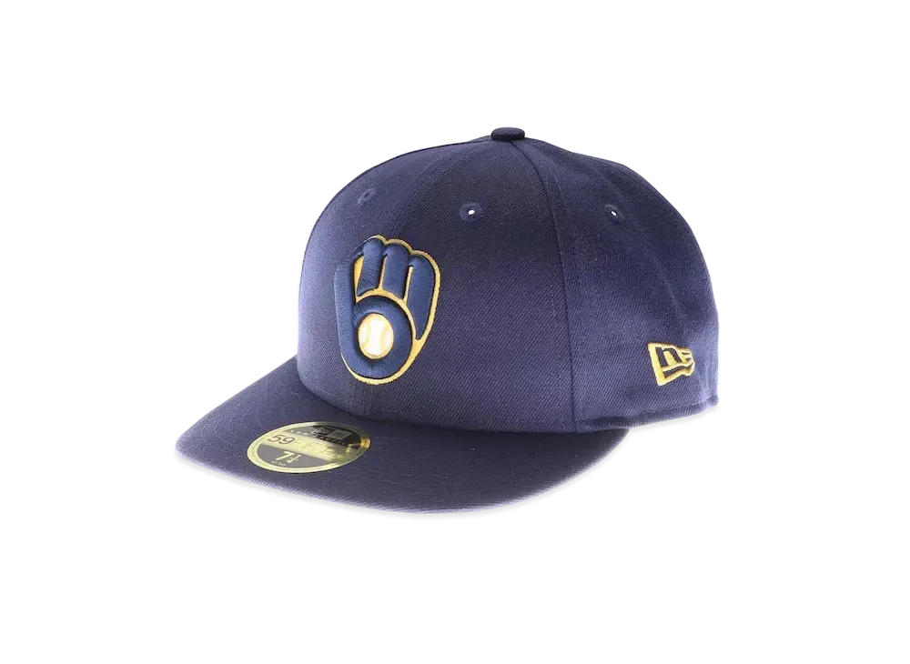 NEW ERA Brewers Authentic Low Profile Cap Game "Navy"