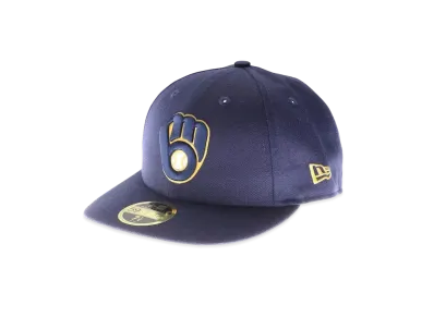 NEW ERA Brewers Authentic Low Profile Cap Game "Navy"