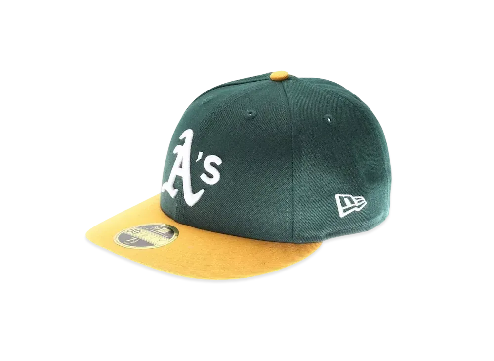 NEW ERA Athletics Authentic Low Profile Cap Home "Green/Yellow"