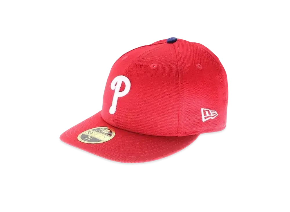 NEW ERA Phillies Cooperstown Low Profile Cap Game "Red"