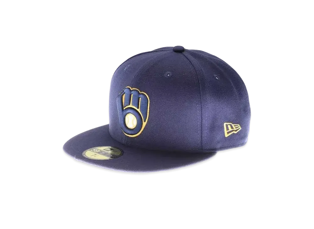 NEW ERA Brewers Authentic Cap Game "Navy"