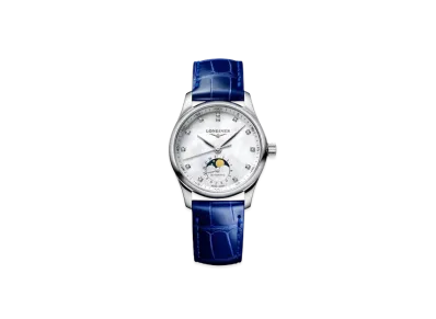 Longines Master Collection 34.00mm "White Mother-of-Pearl/Stainless Steel/Blue" L2.409.4.87.0