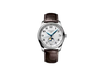 Longines Master Collection 40.00mm "Silver Barleycorn/Stainless Steel/Brown" L2.909.4.78.3