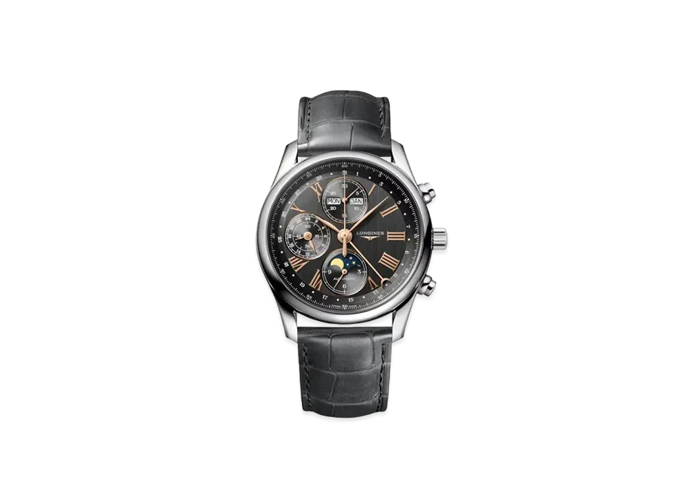 Longines Master Collection 40.00mm "Anthracite/Stainless Steel/Gray" L2.673.4.61.2