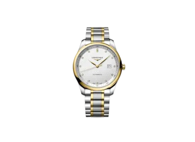 Longines Master Collection 42.00mm "Silver Barleycorn/Stainless Steel/Yellow Gold" L2.893.5.97.7