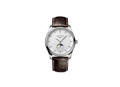 Longines Master Collection 40.00mm "Silver Barleycorn/Stainless Steel/Brown" L2.909.4.77.3