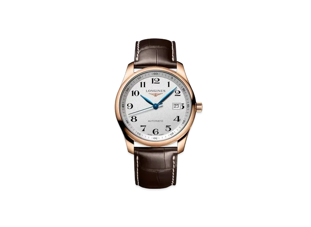 Longines Master Collection 40.00mm "Silver Barleycorn/Pink Gold/Brown" L2.793.8.78.3