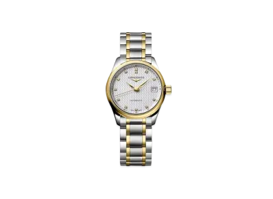 Longines Master Collection 25.50mm "Silver Barleycorn/Stainless Steel/Yellow Gold" L2.128.5.77.7