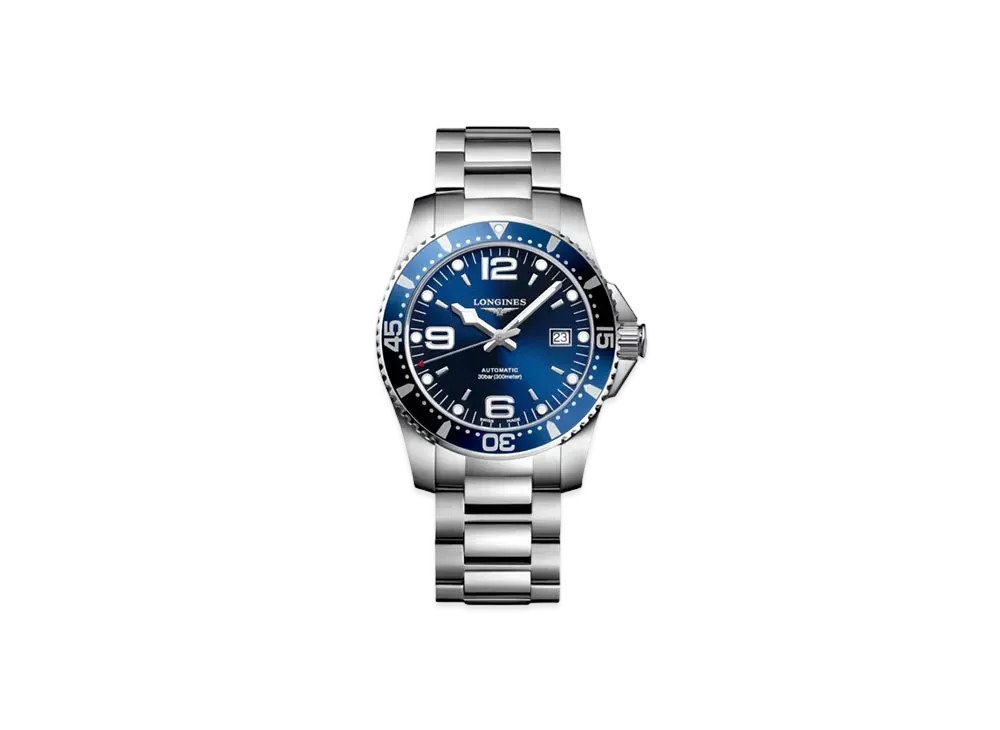 Longines Hydro Conquest 41.00mm "Blue Sun Ray/Stainless Steel" L3.742.4.96.6