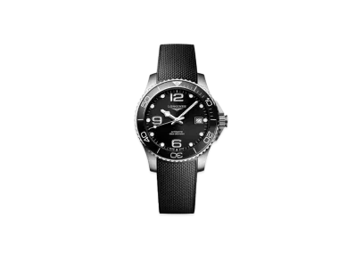 Longines Hydro Conquest 39.00mm "Black Sun Ray/Stainless Steel/Ceramic/Black" L3.780.4.56.9