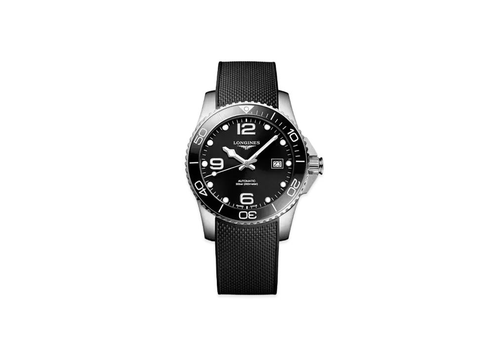 Longines Hydro Conquest 41.00mm "Black Sun Ray/Stainless Steel/Ceramic/Black" L3.781.4.56.9