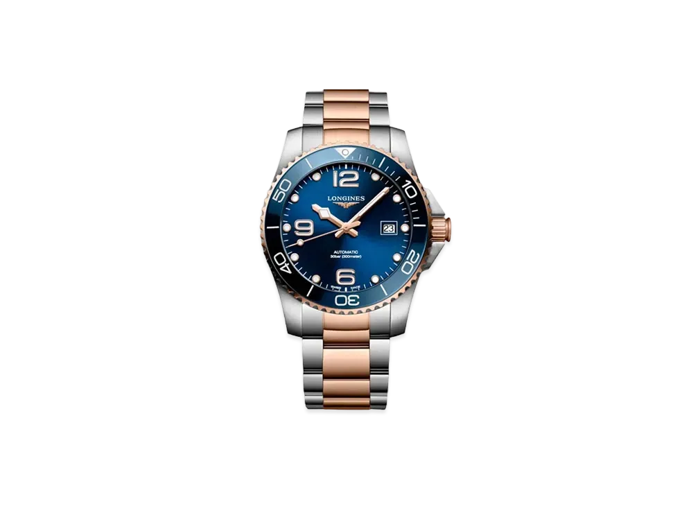 Longines Hydro Conquest 41.00mm "Blue Sun Ray/Stainless Steel/Ceramic" L3.781.3.98.7